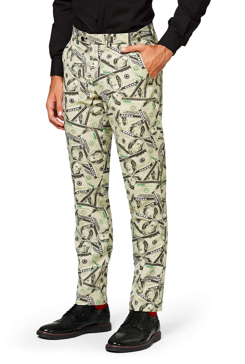 OppoSuits Men's Cashanova Party Costume Suit, Multi, 44 - Image 4